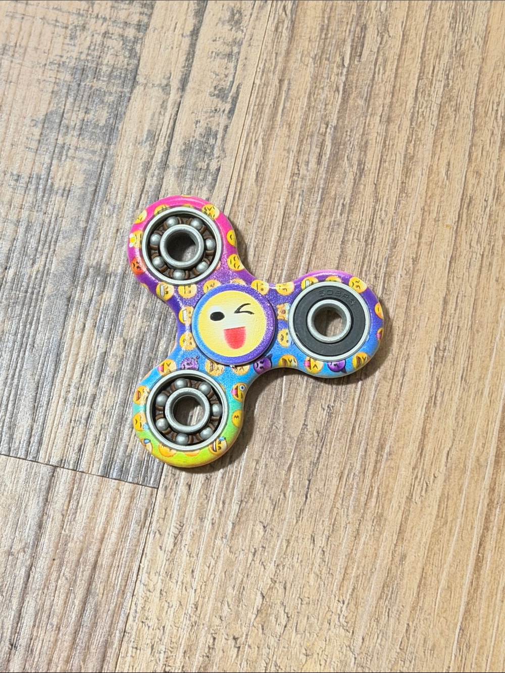 Emoji Pattern Kids Fidget Spinner - Multicolor